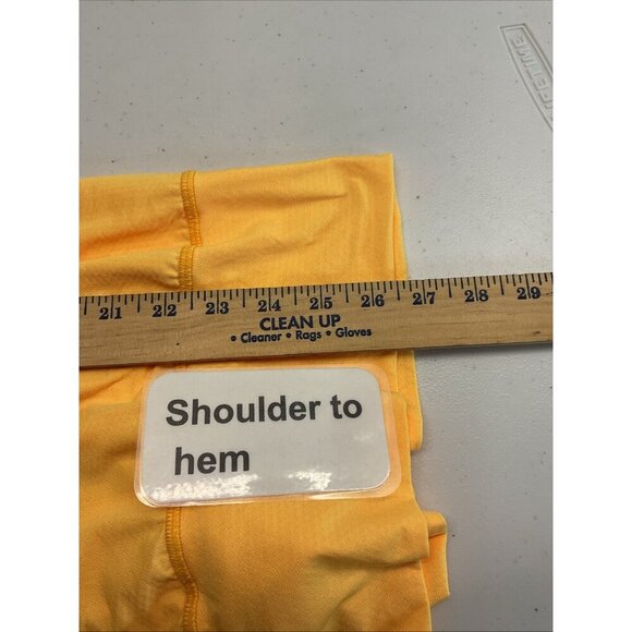 LULULEMON size 10 No Limits Tank Neon Yellow 2-in-1 Built in Bra NWOT safety - Picture 10 of 11